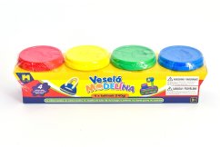 Pâte à modeler 4x 140g de couleurs différentes