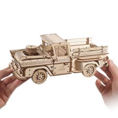 Ugears 3D Casse-tête mécanique en bois Camion américain (Pick-up)