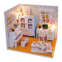 Dvěděti miniatura domečku Hemioliin pokoj