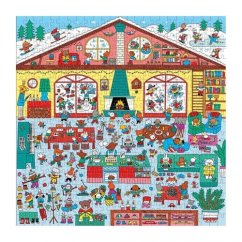 Puzzle Mudpuppy Winter Cottage 500 piezas