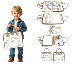 2Kids Toys Érzékszervi foglalkoztató könyv Dinosauruszok 1