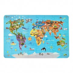 Puzzle A világ térképe 38 x 57 cm 48 darab