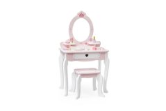 Dřevěný toaletní stolek s příslušenstvím