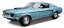 Maisto - Ford Mustang GT Cobra Jet FB 1968, blu metallizzato, 1:18