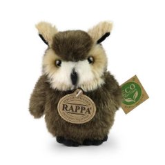 Rappa Pasăre de pluș bufniță/bufniță 13 cm ECO-FRIENDLY
