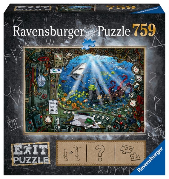 Puzzle Ravensburger Wyjście: Okręt podwodny 759 sztuk