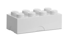 Box na občerstvenie LEGO 100 x 200 x 75 mm - biely