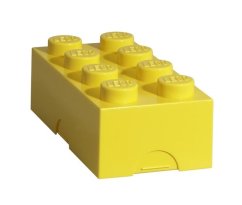 Cutie pentru gustări LEGO 100 x 200 x 75 mm - galbenă