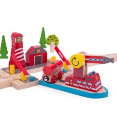 Bigjigs Pompiers du rail Sauveteurs en mer