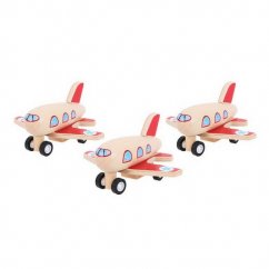Bigjigs Toys Avión de madera a cuerda 1 pieza