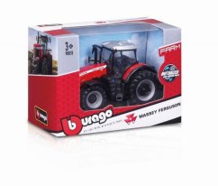 Bburago 10cm poľnohospodársky traktor so zotrvačníkom Massey Ferguson 8740S