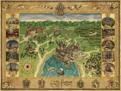 Puzzle Ravensburger Harry Potter: Mappa di Hogwarts 1500 pezzi