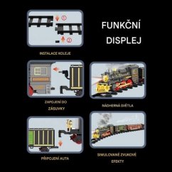 Gőzmozdony fényekkel és hangokkal