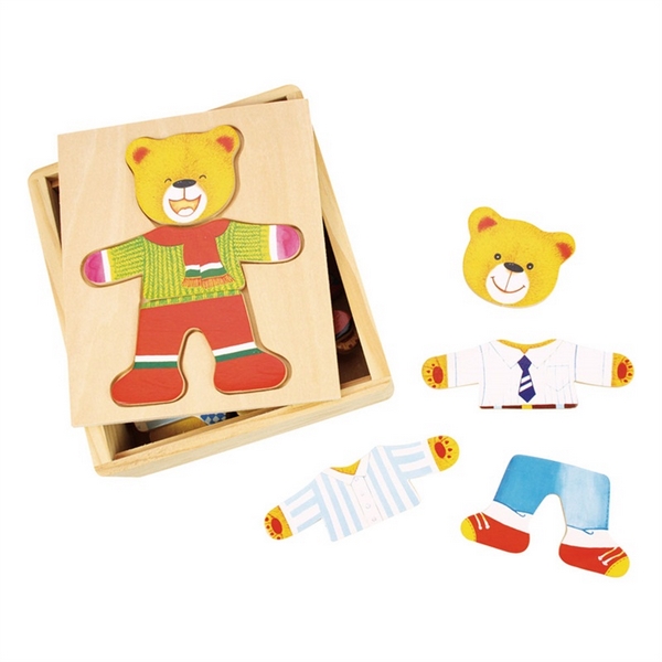 Bigjigs Toys Puzzle di Mr Bear da vestire