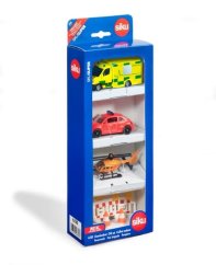 SIKU Super 6332 - ensemble de 3 véhicules de secours avec accessoires