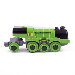 Bigjigs Rail Locomotive électrique Flying Scotsman verte