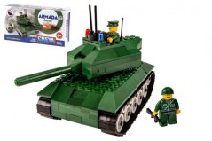 Stavebnica Cheva 49 Tank 247ks v krabici 35x19x9cm