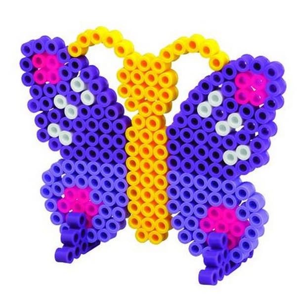 Perles thermocollantes Hama MAXI butterfly 250pcs + support sur carte