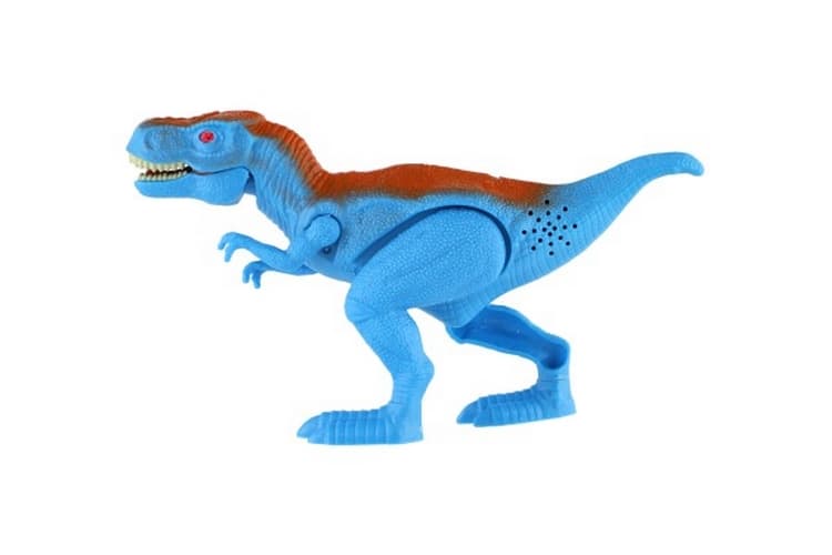 Dinosaurus T-Rex plast 18cm na baterie se zvukem se světlem