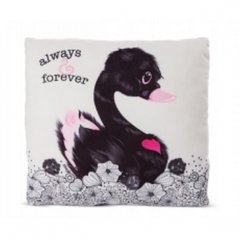 NICI Vankúš Love Black Swan