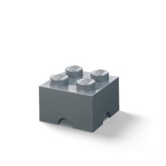 Pudełko do przechowywania LEGO 4 - ciemnoszare