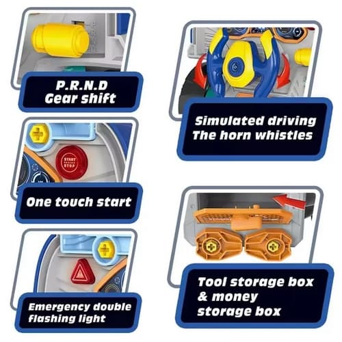 Bavytoy Autodílna TRUCK modrý dětská sada automechanik