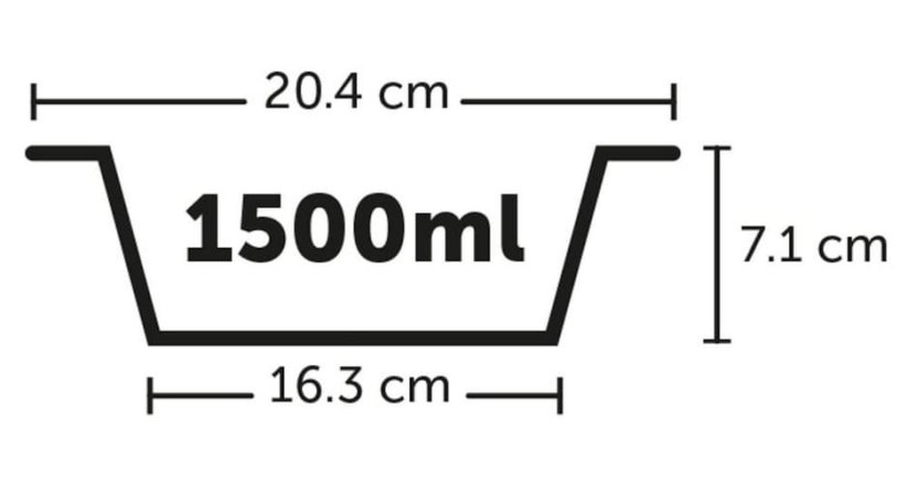 Flamingo Cestovní miska LILO černo šedá 1500ml