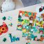 Petit Collage Puzzle Library 100 pezzi con occhiali 3D