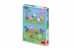 Puzzle 2in1 Peppa Malac/Peppa Malac és barátai 2x48 darabos dobozban