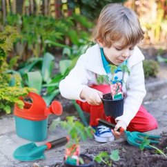 Bavytoy Ensemble de jardin avec roue vert