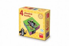 Cubes cube Taupe bois 4 pièces en boîte
