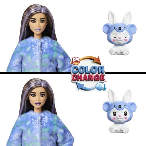 Barbie CUTIE REVEAL BARBIE V KOSTÝMU - ZAJÍČEK VE FIALOVÉM KOSTÝMU KOALY
