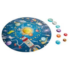 Hape Gyermek puzzle - Naprendszer LED