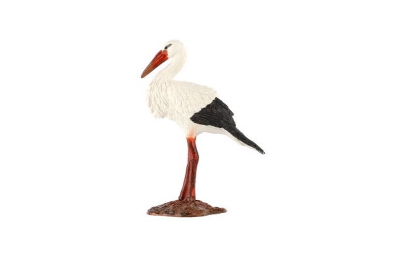 Bocian biały zootechniczny plastikowy 9cm