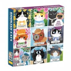 Mudpuppy Puzzle Bookish Cats 500 piezas