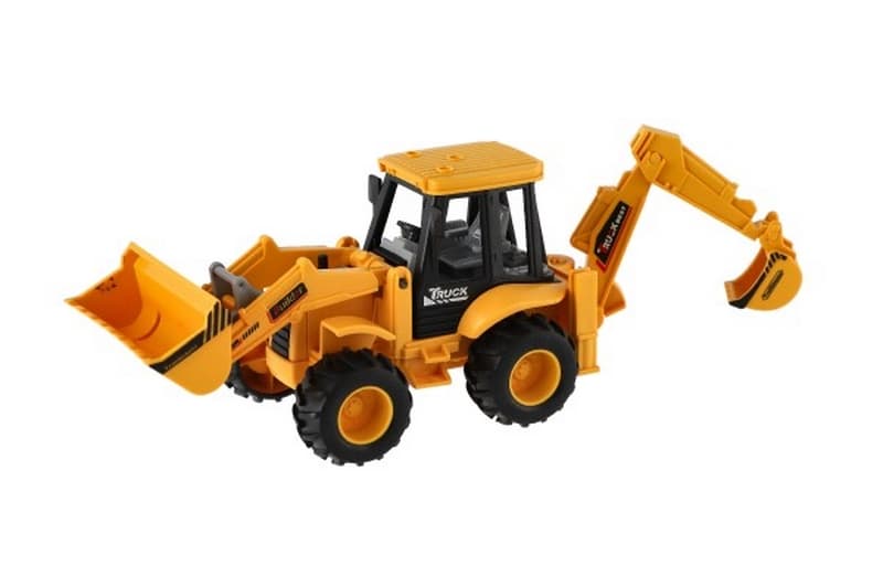Auto stavební nakladač plast 8x17cm na setrvačník