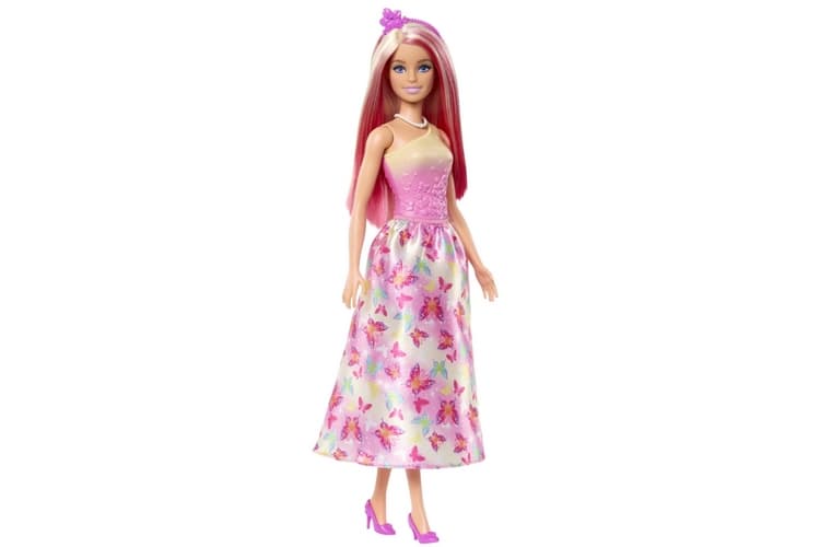 Barbie Pohádková princezna - růžová HRR08
