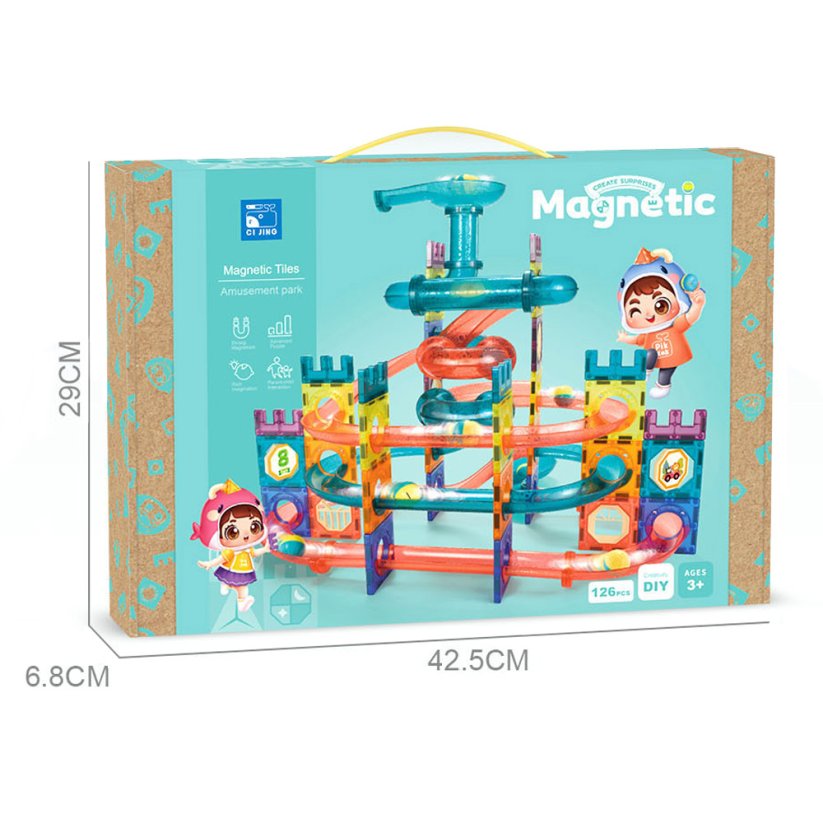 Magnetická stavebnice Hrad maxi 125 ks
