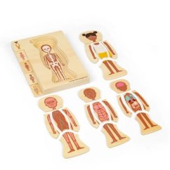 Bigjigs Toys fa puzzle anatómia lány