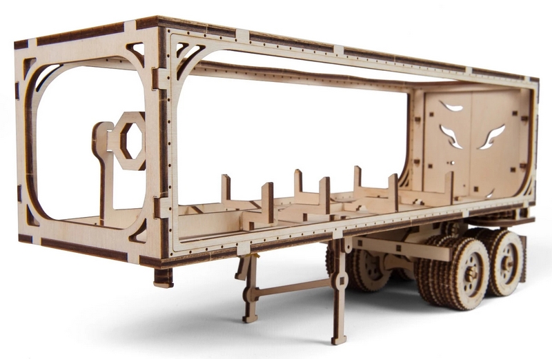 Ugears 3D Puzzle meccanico in legno Heavy Boy Tractor Trailer