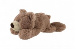 Medvěd ležící plyš 28cm světle hnědý