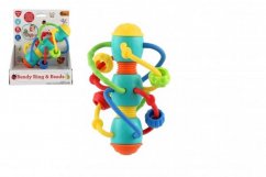 Sonajero/juguete espiral con bolas plástico en caja