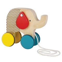 Petit Collage Éléphant à tirer en bois Jumbo