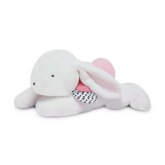 Doudou Conejo de peluche con pompón rosa 65 cm