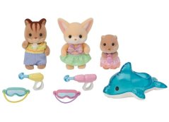 Sylvanian Families Pool Fun Baby Trio