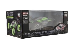 Samochód RC Buggy Speed 2.4GHz plastikowy 25cm na baterie zielony w pudełku 31x14x18cm