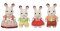 Sylvanian Families - Rodina Chocolate králíků, nová