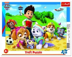 Puzzle deskové Paw Patrol/Tlapková patrola na stopě 37x29cm 25 dílků