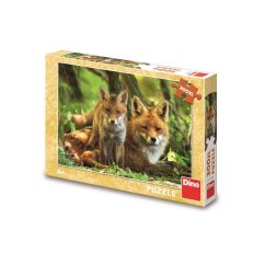 Dino Fox s mláďaťom 300 XL puzzle