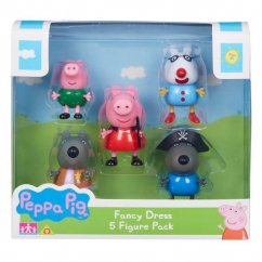TM Toys PEPPA PIG - maškarný kostým, sada 5 figúrok